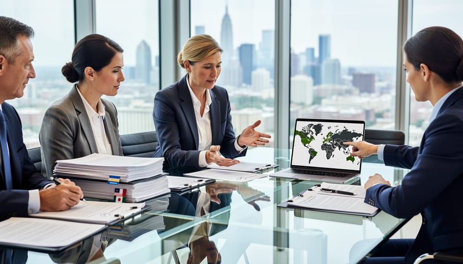 Hands holding house keys and legal documents on desk representing property inheritance management